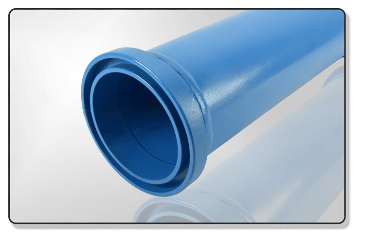 Seamless Pipe 125mm ID 6.3mm Wall M-F Collars 500mm - Click Image to Close